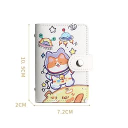 ID Cards Holders Anti Thief Cartoon Cat Bank Credit Bus Cards Cover Business Shield Card Holder Coin Pouch Wallets Bag Organizer