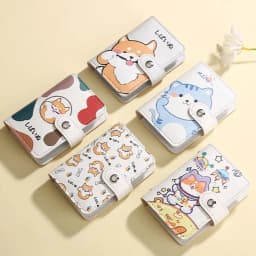 ID Cards Holders Anti Thief Cartoon Cat Bank Credit Bus Cards Cover Business Shield Card Holder Coin Pouch Wallets Bag Organizer