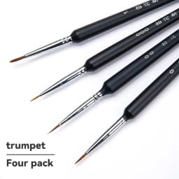 4/5/11pcs Miniature Hook Line Pen Art Painting Brushes Weasel Hair Paint Brush Gouache Watercolor Oil Paint Artists Hand Painted