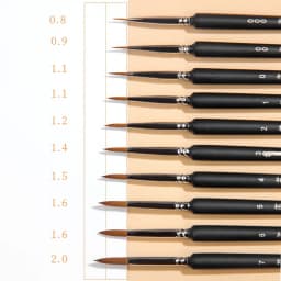 4/5/11pcs Miniature Hook Line Pen Art Painting Brushes Weasel Hair Paint Brush Gouache Watercolor Oil Paint Artists Hand Painted