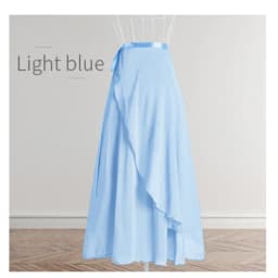 Chiffon Ballet Tutu Dance Skirt Dance Skate Wrap Scarf Ballerina Lyrical Long Ballet Skirt Gymnastics Ballet Dance Dress Women