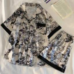 Chinese Elegant Ink and Wash Painting Women's Pajamas Ancient Style Classical Flavor Sleepwear 2024 New Summer Fashion Nightgown