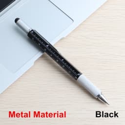 1PCS High Quality handheld tool technology screwdriver ruler Metal Ballpoint Pen multifunction touch the level of foot