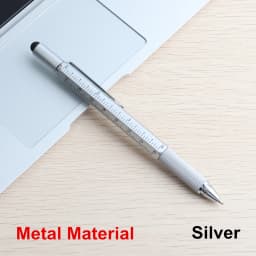1PCS High Quality handheld tool technology screwdriver ruler Metal Ballpoint Pen multifunction touch the level of foot