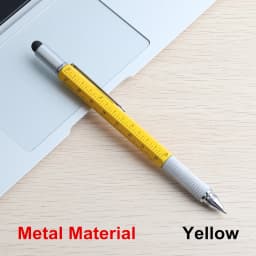 1PCS High Quality handheld tool technology screwdriver ruler Metal Ballpoint Pen multifunction touch the level of foot