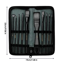 10Pcs/Set Nylon Hair Wooden Handle Watercolor Paint Brush Pen Set Learning DIY Oil Acrylic Painting Art Paint Brushes Supplies