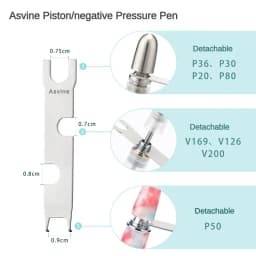 For Asvine P20 P36 P30 P50 V169 Piston and Vacuum Fountain Pens Metal Sliver Removing Tools Wrench School Office Stationery