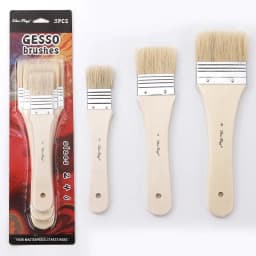 3/6/12/18pcs Stencil Paint Brushes Set Bristle Hair Wooden Handle Perfect for DIY Crafts Watercolor, Oil, and Acrylic Painting
