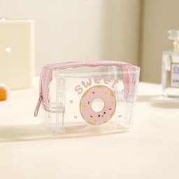 Mini Transparent Coin Purse PVC Waterproof Earphone Bag Cartoon Animal Lipstick Bag Portable Key Case