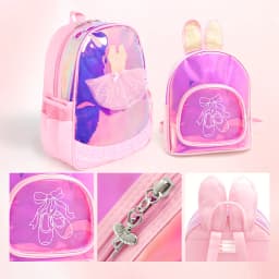 Ballet Bag for Girls Ballerina Dance Bag For Kids Pink Dancing Backpack Children Ballet Dance Bags Baby School Backpack
