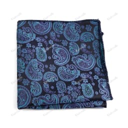 New Jacquard Paisley Pocket Square Classic Red Grey Blue 22cm Hankerchief Fit Business Wedding Party Stage Suit Hanky Gifts
