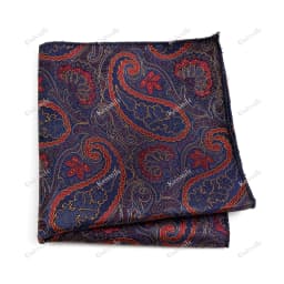 New Jacquard Paisley Pocket Square Classic Red Grey Blue 22cm Hankerchief Fit Business Wedding Party Stage Suit Hanky Gifts