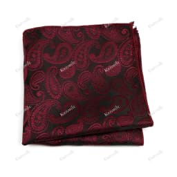 New Jacquard Paisley Pocket Square Classic Red Grey Blue 22cm Hankerchief Fit Business Wedding Party Stage Suit Hanky Gifts