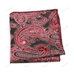 New Jacquard Paisley Pocket Square Classic Red Grey Blue 22cm Hankerchief Fit Business Wedding Party Stage Suit Hanky Gifts