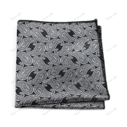 New Jacquard Paisley Pocket Square Classic Red Grey Blue 22cm Hankerchief Fit Business Wedding Party Stage Suit Hanky Gifts