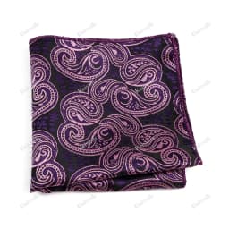 New Jacquard Paisley Pocket Square Classic Red Grey Blue 22cm Hankerchief Fit Business Wedding Party Stage Suit Hanky Gifts