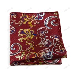 New Jacquard Paisley Pocket Square Classic Red Grey Blue 22cm Hankerchief Fit Business Wedding Party Stage Suit Hanky Gifts