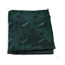 New Jacquard Paisley Pocket Square Classic Red Grey Blue 22cm Hankerchief Fit Business Wedding Party Stage Suit Hanky Gifts