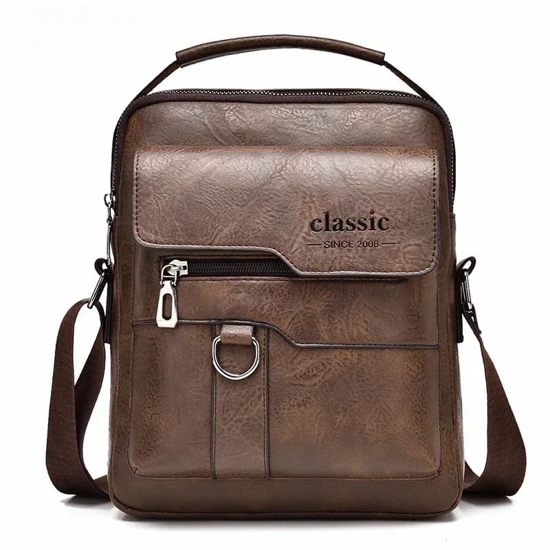 Men Crossbody Bag Men Shoulder Bags Zippers Handbags Large Capacity Artificial Leather Bag For Male Messenger Tote Bags Bolsa