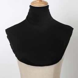 Black Modal High Nack Fake Collar Soft False Collar For Women Solid Color Elastic Jersey Detachable Collar