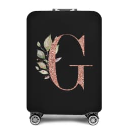 Portable Thick Elastic Luggage Protective Cover Simplicity Dust Cover Anti-Scratch Protective Rose Gold Print Travel Accessories