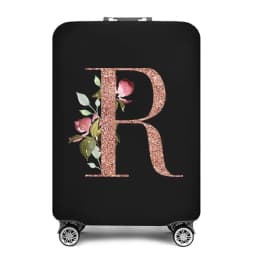 Portable Thick Elastic Luggage Protective Cover Simplicity Dust Cover Anti-Scratch Protective Rose Gold Print Travel Accessories