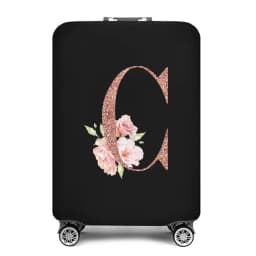 Portable Thick Elastic Luggage Protective Cover Simplicity Dust Cover Anti-Scratch Protective Rose Gold Print Travel Accessories