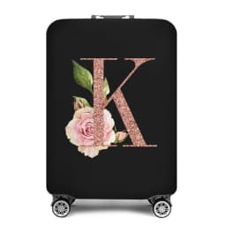 Portable Thick Elastic Luggage Protective Cover Simplicity Dust Cover Anti-Scratch Protective Rose Gold Print Travel Accessories