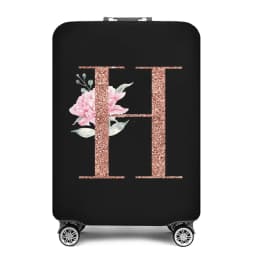 Portable Thick Elastic Luggage Protective Cover Simplicity Dust Cover Anti-Scratch Protective Rose Gold Print Travel Accessories