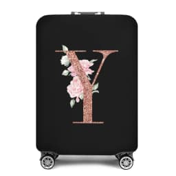 Portable Thick Elastic Luggage Protective Cover Simplicity Dust Cover Anti-Scratch Protective Rose Gold Print Travel Accessories