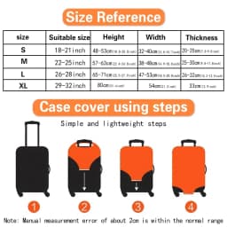 Portable Thick Elastic Luggage Protective Cover Simplicity Dust Cover Anti-Scratch Protective Rose Gold Print Travel Accessories