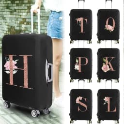 Portable Thick Elastic Luggage Protective Cover Simplicity Dust Cover Anti-Scratch Protective Rose Gold Print Travel Accessories