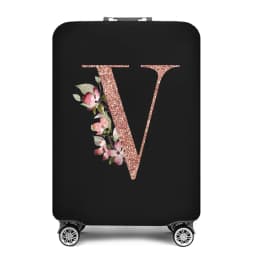 Portable Thick Elastic Luggage Protective Cover Simplicity Dust Cover Anti-Scratch Protective Rose Gold Print Travel Accessories