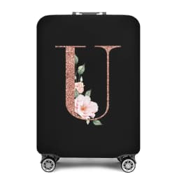 Portable Thick Elastic Luggage Protective Cover Simplicity Dust Cover Anti-Scratch Protective Rose Gold Print Travel Accessories