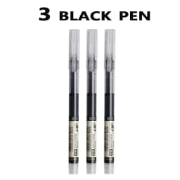 3-5Pcs Straight Liquid Gel Pen Quick-drying,Large-capacity 0.5mmBlack/Blue/red Ink for Writing School Office Stationery Supplies