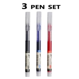 3-5Pcs Straight Liquid Gel Pen Quick-drying,Large-capacity 0.5mmBlack/Blue/red Ink for Writing School Office Stationery Supplies