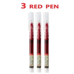 3-5Pcs Straight Liquid Gel Pen Quick-drying,Large-capacity 0.5mmBlack/Blue/red Ink for Writing School Office Stationery Supplies