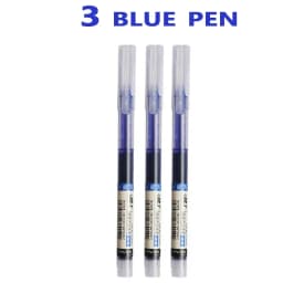 3-5Pcs Straight Liquid Gel Pen Quick-drying,Large-capacity 0.5mmBlack/Blue/red Ink for Writing School Office Stationery Supplies
