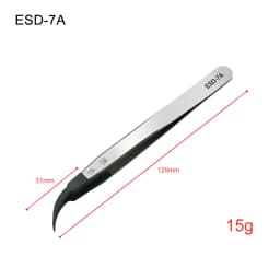Industrial Tweezers Electronics Anti-static Curved Straight Tip Precision Stainless DIY Hand Tools Sets Forceps Phone Repair