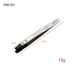 Industrial Tweezers Electronics Anti-static Curved Straight Tip Precision Stainless DIY Hand Tools Sets Forceps Phone Repair