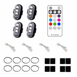 Motorcycle Light Drone Strobe Light 7 Color Mini USB LED Anti-Collision Bike Aircraft Night Flying Flashing Warning Signal Light
