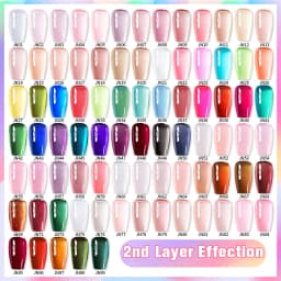 BORN PRETTY 10ml Jelly Nude Gel Nail Polish 50 Colors Semi Transparent Nail Art Nail Supplies Soak off UV LED Nails Gel Varnish