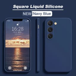 S26 S25 Ultra Case Square Liquid Silicone Phone Case For Samsung Galaxy S26 S25 S24 S23 S22 Ultra Plus S26Ultra Cases Soft Cover