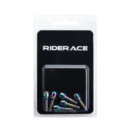 6pcs/set Bicycle Handlebar Screws Titanium-plated Colorful Steel M5*18MM MTB Bike Handle Bar Stem Riser Screw In Bolts