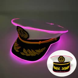 Retro Luminous Pirate Cowboy Hat, Glow In The Dark Headwear for Men Women Halloween Cosplay Props