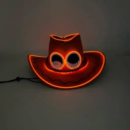 Retro Luminous Pirate Cowboy Hat, Glow In The Dark Headwear for Men Women Halloween Cosplay Props