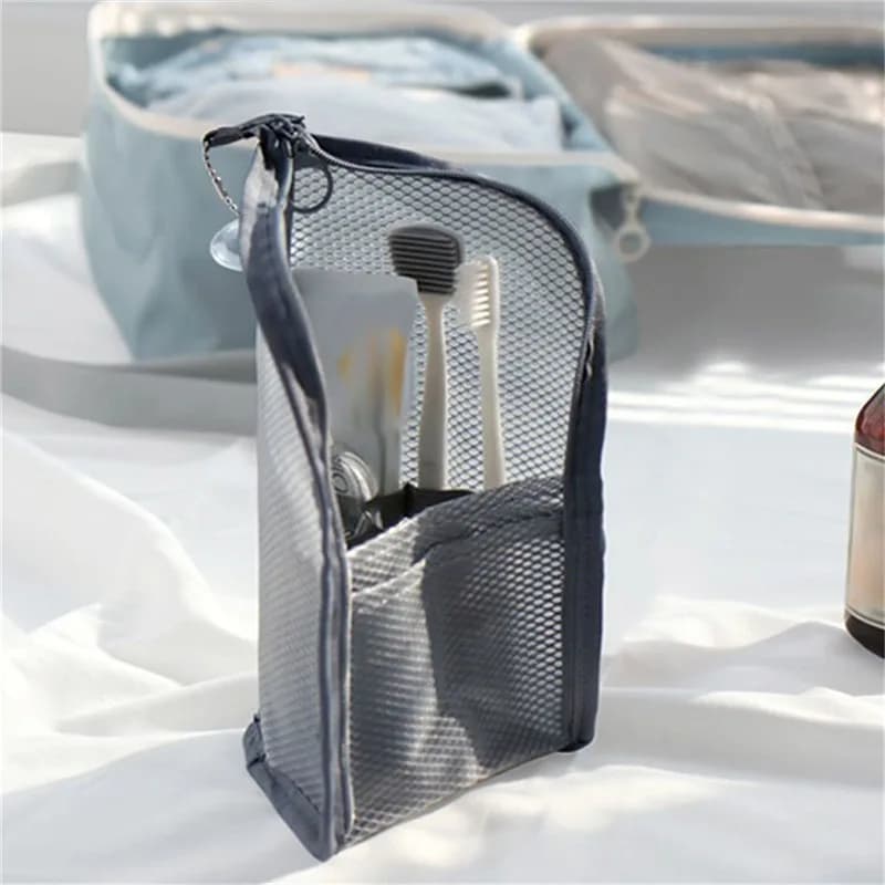 Women EVA Mesh Cosmetic Bag Travel Storage Makeup Bag Organizer Female Make Up Pouch Portable Small Large Toiletry Beauty Case
