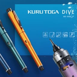 Japan Uni Mechanical Pencil M5-5000 Automatic Core Black Technology KuruToga DIVE Self Rotating Pencil For Drawing Writing Art