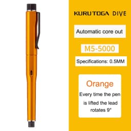 Japan Uni Mechanical Pencil M5-5000 Automatic Core Black Technology KuruToga DIVE Self Rotating Pencil For Drawing Writing Art