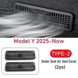 Under Seat Vent Cover for Tesla Model 3 Y Juniper 2025 2026 Air Condition Outlet Protector Rear Seat Air Vent Grill Accessories